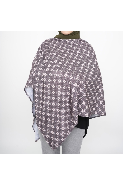 Nursing Cover Printed Cotton Spandex in Brown